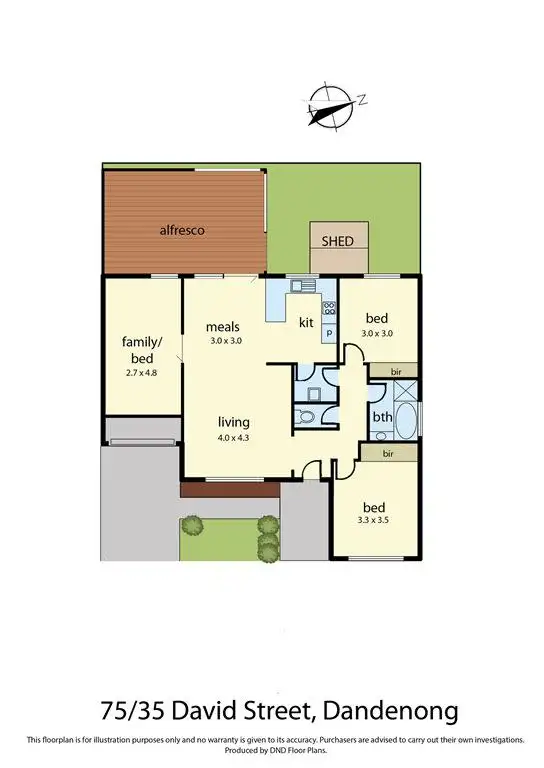 Floorplan of Homely house listing, 75/35 David St, Dandenong VIC 3175
