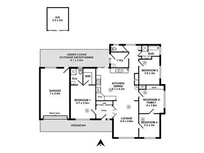 Floorplan of Homely house listing, 14 Central Avenue, Hallett Cove SA 5158