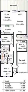Floorplan of Homely house listing, 20 Witt Way, Evanston Park SA 5116
