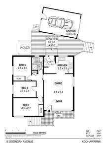 Floorplan of Homely house listing, 18 Goondah Avenue, Koonawarra NSW 2530