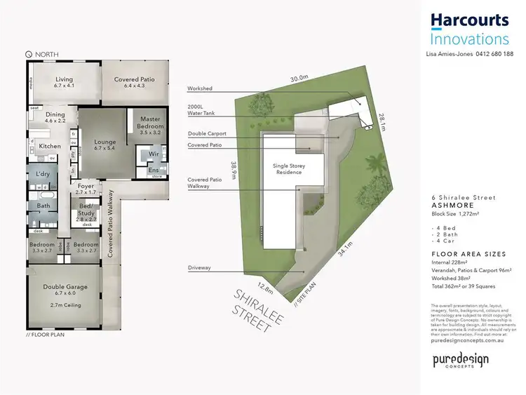 Floorplan of Homely house listing, 6 Shiralee Street, Ashmore QLD 4214