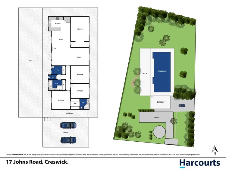 Floorplan of Homely house listing, 17 Johns Road, Creswick VIC 3363