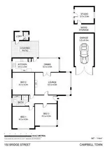 Floorplan of Homely house listing, 150 Bridge Street, Campbell Town TAS 7210