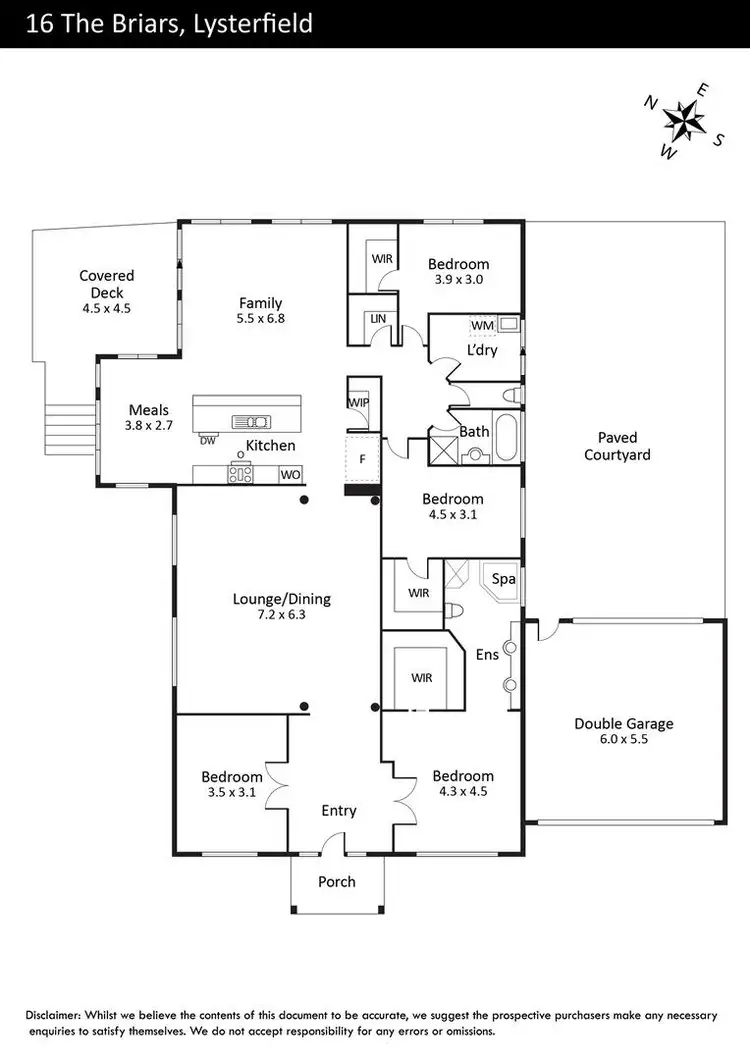 Floorplan of Homely house listing, 16 The Briars, Lysterfield VIC 3156