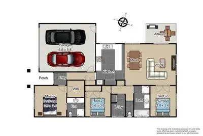 Floorplan of Homely unit listing, 2/166 Union Road, Langwarrin VIC 3910