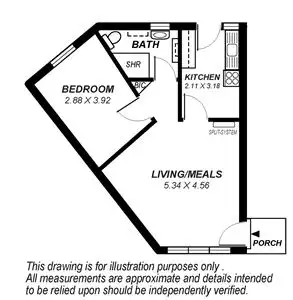 Floorplan of Homely unit listing, 6/27 North Esplanade, Glenelg North SA 5045