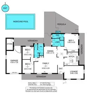 Floorplan of Homely house listing, 1 Apollo Drive, Hallett Cove SA 5158