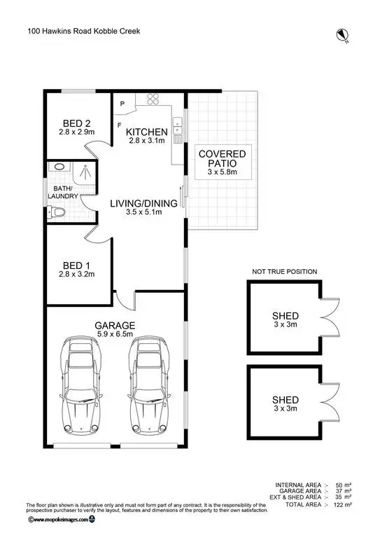 Floorplan of Homely house listing, 100 Hawkins Road, Kobble Creek QLD 4520