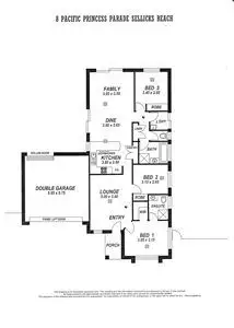 Floorplan of Homely house listing, 8 Pacific Princess Parade, Sellicks Beach SA 5174
