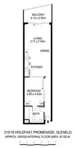 Floorplan of Homely apartment listing, 16 Holdfast Promenade, Glenelg SA 5045