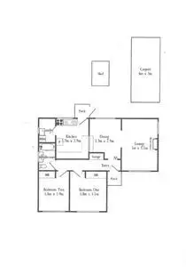 Floorplan of Homely house listing, 1/25 Alma Street, Youngtown TAS 7249