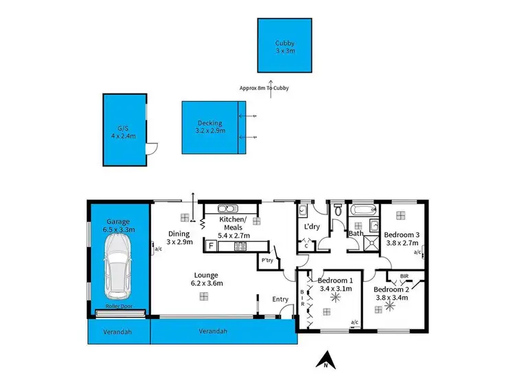 Floorplan of Homely house listing, 16 Antilla Way, Flagstaff Hill SA 5159