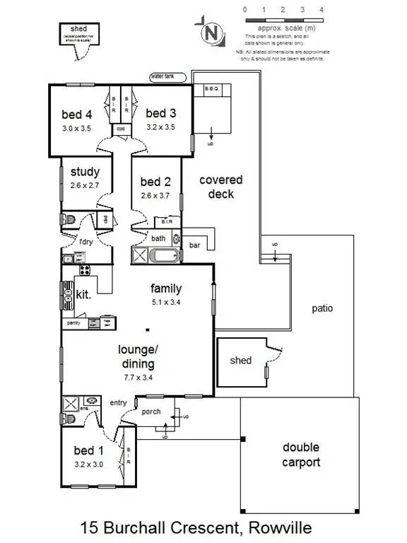 Floorplan of Homely house listing, 15 Burchall Crescent, Rowville VIC 3178