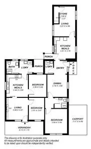 Floorplan of Homely house listing, 1-2 31 Audrey Street, Ascot Park SA 5043