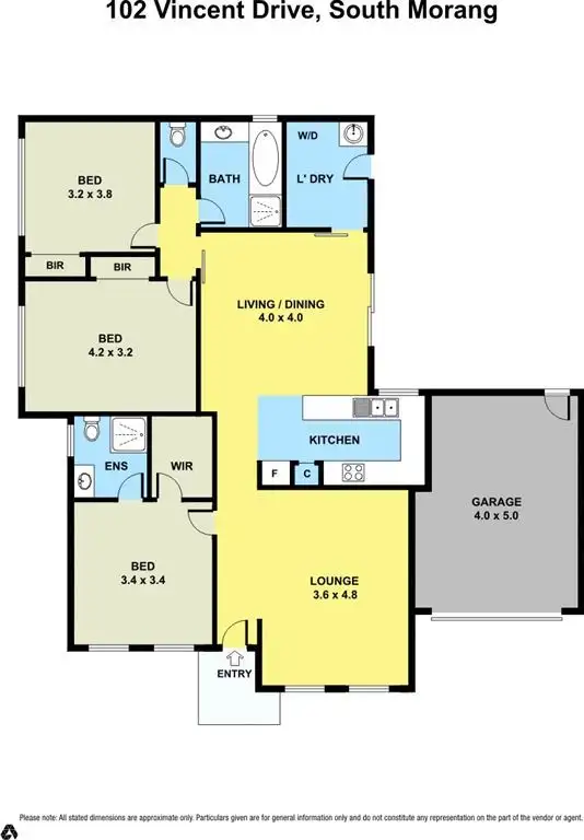 Floorplan of Homely house listing, 102 Vincent Drive, South Morang VIC 3752