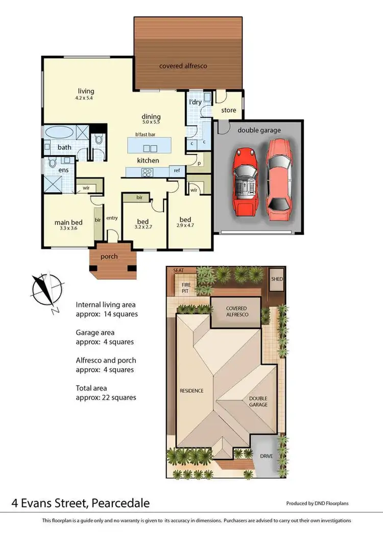 Floorplan of Homely house listing, 4 Evans Street, Pearcedale VIC 3912