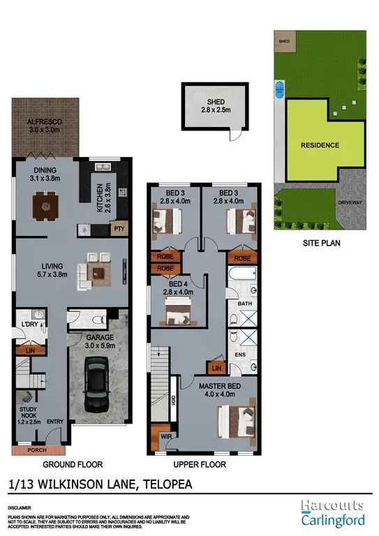 Floorplan of Homely house listing, 13 Wilkinson Lane, Telopea NSW 2117
