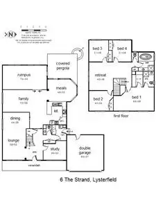 Floorplan of Homely house listing, 6 The Strand, Lysterfield VIC 3156