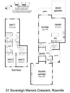 Floorplan of Homely house listing, 31 Sovereign Manors Crescent, Rowville VIC 3178