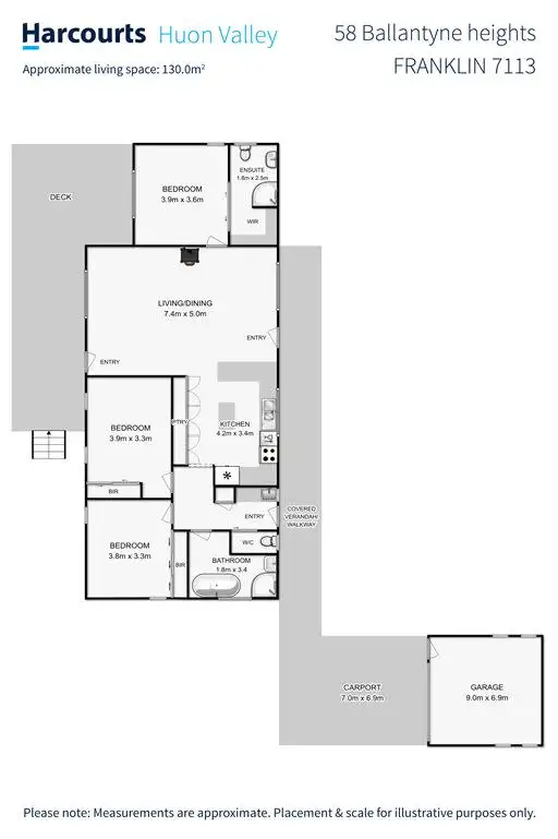 Floorplan of Homely house listing, 58 Ballantyne Heights, Franklin TAS 7113