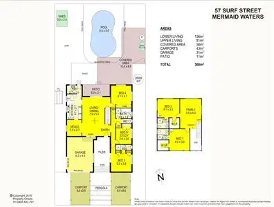 Floorplan of Homely house listing, 57 Surf Street, Mermaid Waters QLD 4218