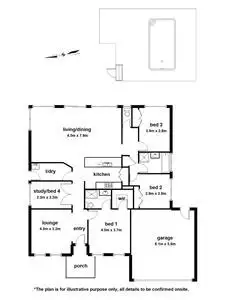 Floorplan of Homely house listing, 49 Glenview Rise, Berwick VIC 3806