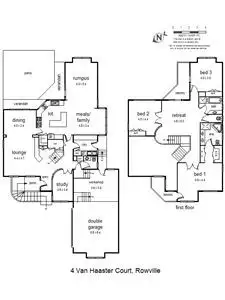 Floorplan of Homely house listing, 4 Van Haaster Court, Rowville VIC 3178