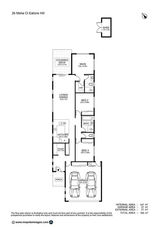 Floorplan of Homely house listing, 2B Melia Court, Eatons Hill QLD 4037