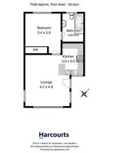 Floorplan of Homely block of units listing, 8/26 Osborne Esplanade, Kingston Beach TAS 7050