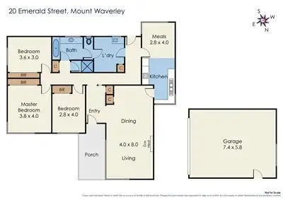 Floorplan of Homely house listing, 20 Emerald Street, Mount Waverley VIC 3149