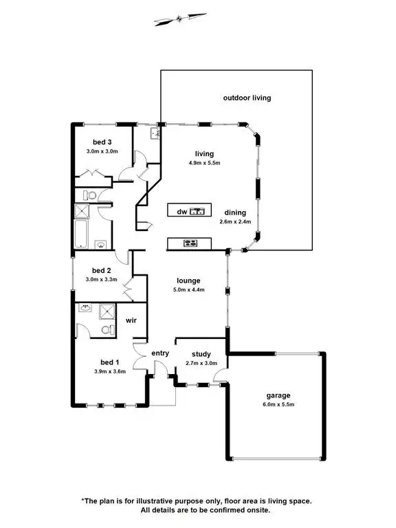 Floorplan of Homely house listing, 38 Rodlarni Crescent, Berwick VIC 3806