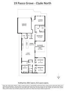 Floorplan of Homely house listing, 19 Paso Grove, Clyde North VIC 3978