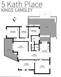 Floorplan of Homely house listing, 5 Kath Place, Kings Langley NSW 2147