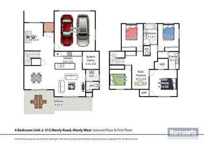Floorplan of Homely townhouse listing, 82/312 Manly Road, Manly West QLD 4179