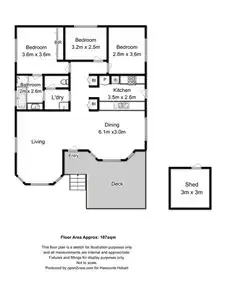 Floorplan of Homely villa listing, 2/19 MacFarlane Street, South Hobart TAS 7004