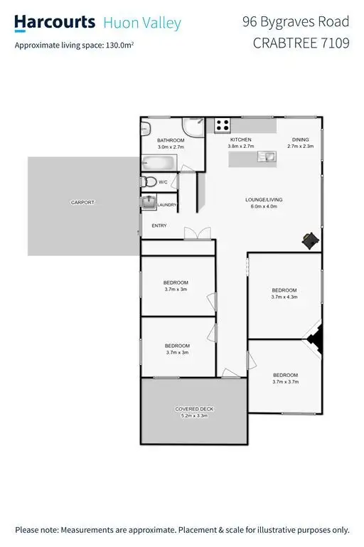 Floorplan of Homely house listing, 45 Blue Hill Road, Crabtree TAS 7109