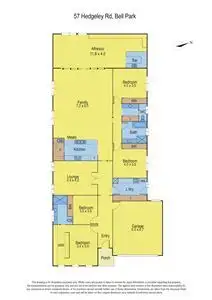Floorplan of Homely house listing, 57 Hedgeley Road, Bell Park VIC 3215