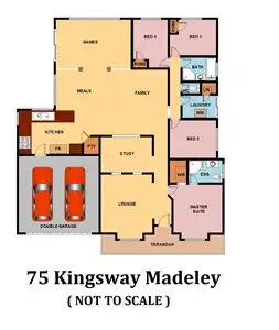 Floorplan of Homely house listing, 75 Kingsway, Madeley WA 6065