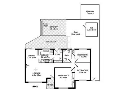 Floorplan of Homely house listing, 1/5 High Street, South Brighton SA 5048