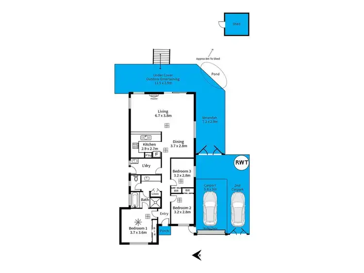 Floorplan of Homely house listing, 5 Madigan Crescent, Woodcroft SA 5162