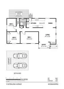 Floorplan of Homely house listing, 13 Wybalena Avenue, Koonawarra NSW 2530