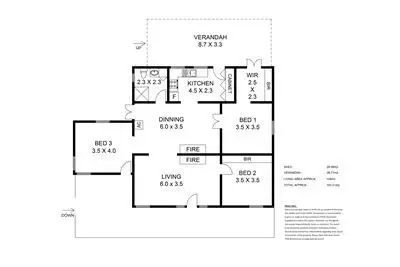 Floorplan of Homely house listing, 6 Forest Avenue, Hawthorndene SA 5051