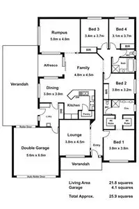 Floorplan of Homely house listing, 3 Jillian Place, Hastings VIC 3915