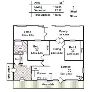 Floorplan of Homely house listing, 14 Hocknull Place, Mount Pleasant SA 5235
