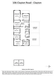 Floorplan of Homely house listing, 106 Clayton Road, Oakleigh East VIC 3166