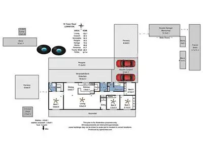 Floorplan of Homely house listing, 18 Tower Road, Lewiston SA 5501