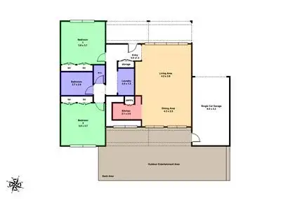 Floorplan of Homely unit listing, 8/320 Humffray Street North, Brown Hill VIC 3350