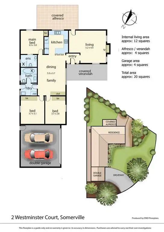Floorplan of Homely house listing, 2 Westminster Court, Somerville VIC 3912