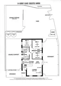Floorplan of Homely house listing, 10 Denby Close, Christie Downs SA 5164