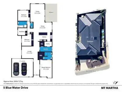 Floorplan of Homely house listing, 5 Blue Water Drive, Mount Martha VIC 3934
